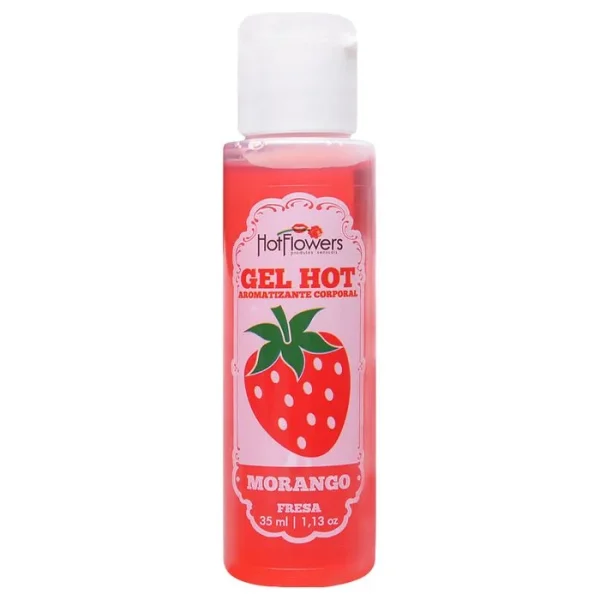 Gel Hot Comestible Frutillas, Efecto Calor.