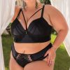 Conjunto Strap Negro Plus Size