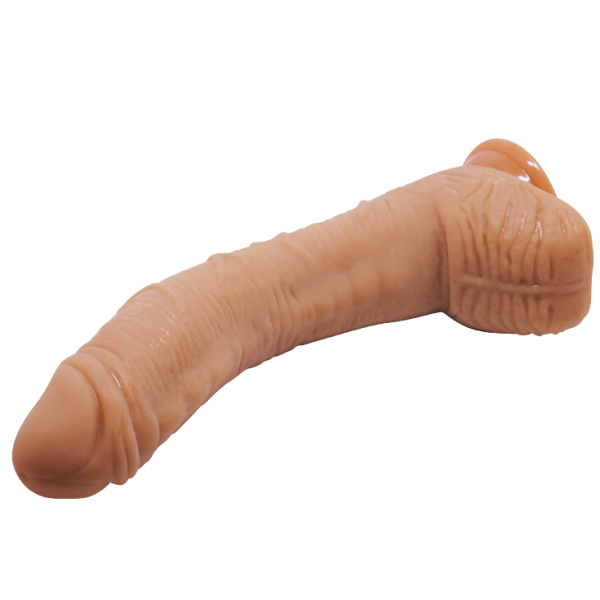 Dildo curvo macizo con ventosa 28 x 5 cm