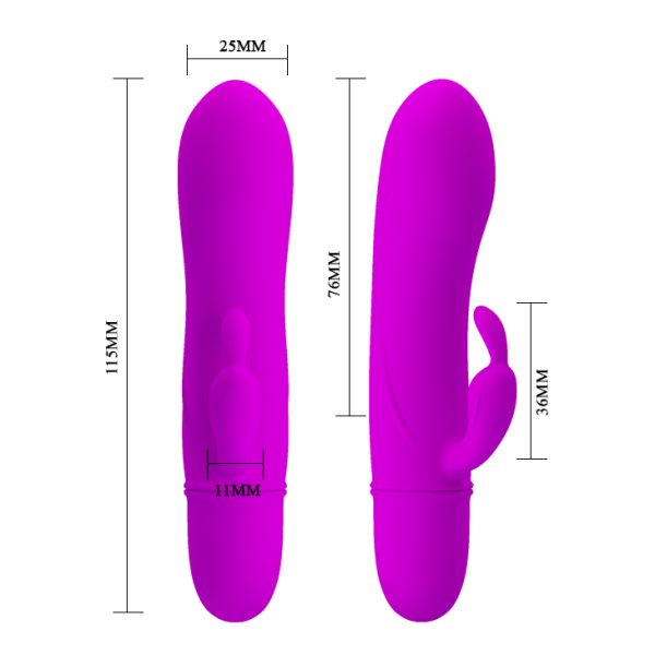 Vibrador 11.5cm, 10 Modos. Clítoris Y Punto G.