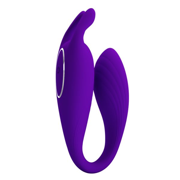 Vibrador para parejas, doble estimulación, 12 modos, Usb.