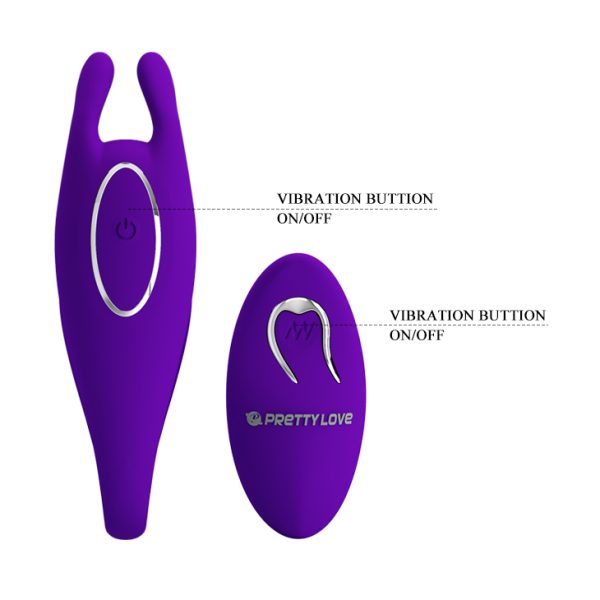 Vibrador para parejas, doble estimulación, 12 modos, Usb.