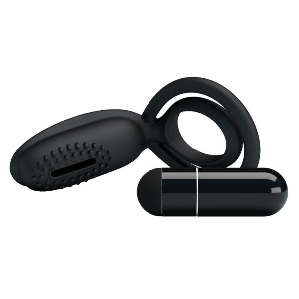 Anillo DOBLE para el pene con vibrador, Estimula Clítoris.