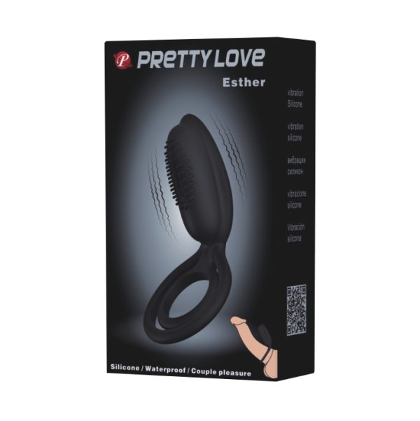 Anillo DOBLE para el pene con vibrador, Estimula Clítoris.