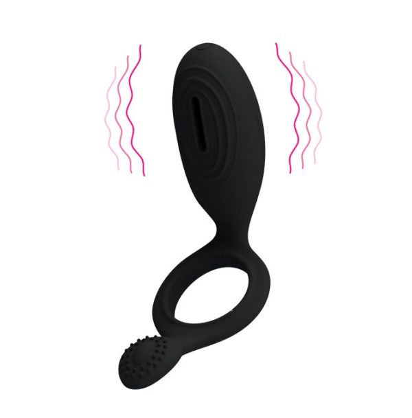 Anillo para el pene con vibrador. Estimula clítoris.