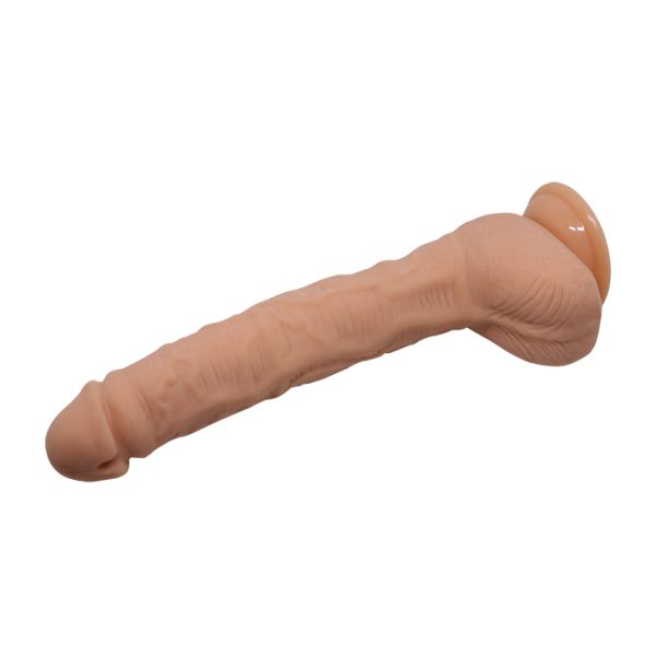 Dildo realista con vibrador y ventosa 28 x 4,2 cm