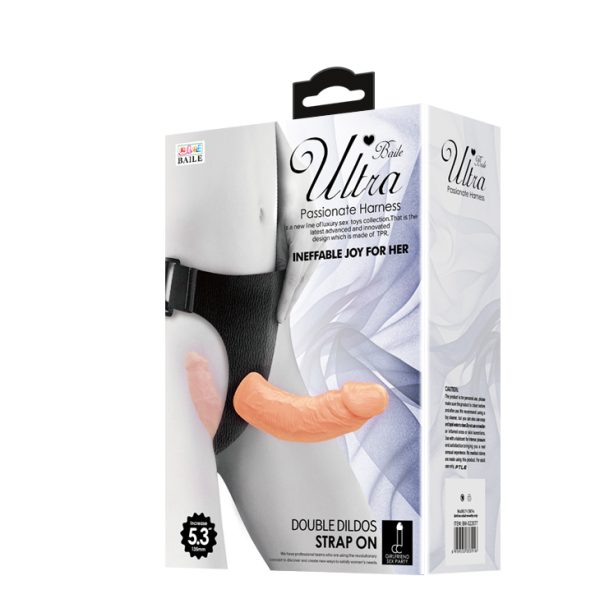 BW-022077_08.jpg Arnés Con Dildos 15 x 3,4 / 10,2 x 2,8 cm. Doble Penetración.
