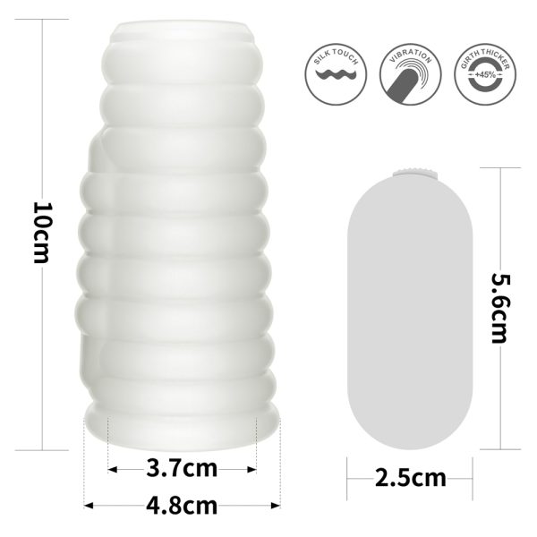 Media funda Peniana Vibrating Spiral Knights Ring
