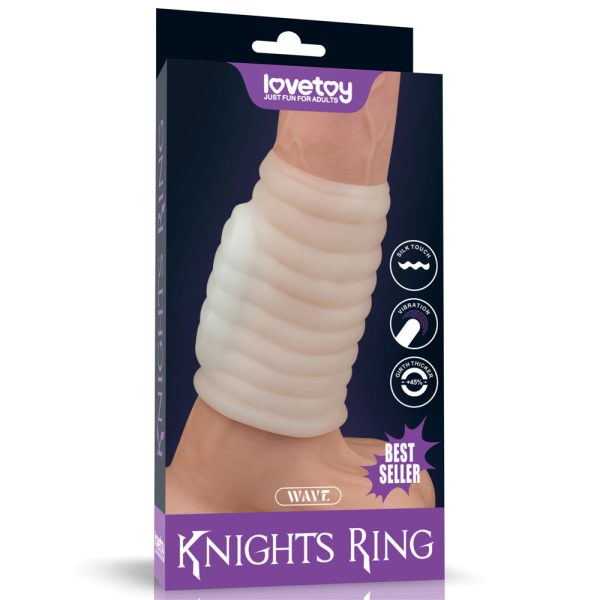 Media funda Peniana Vibrating Spiral Knights Ring
