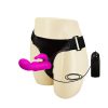 Arnés con vibrador doble estimulación, punto G y clítoris.