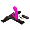 Arnés con vibrador doble estimulación, punto G y clítoris.