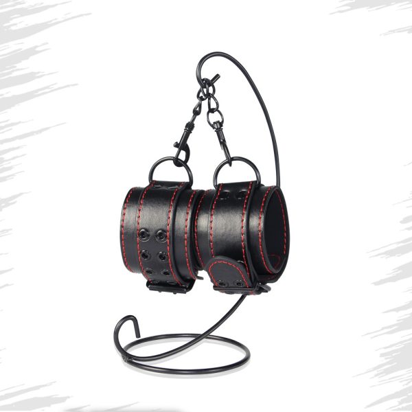 Esposas BDSM Ajustables con Hebillas y Cadena Bondage Fetish