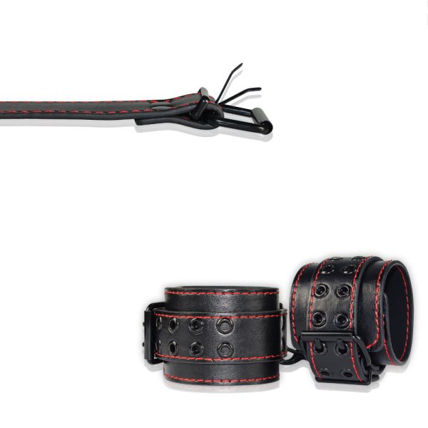 Esposas BDSM Ajustables con Hebillas y Cadena Bondage Fetish