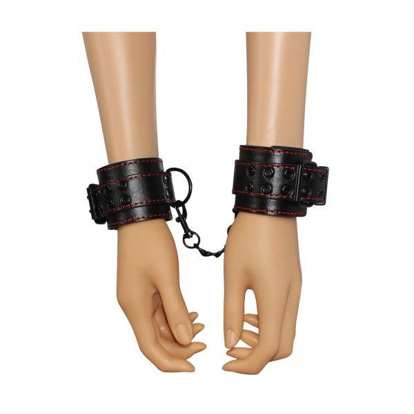 Esposas BDSM Ajustables con Hebillas y Cadena Bondage Fetish