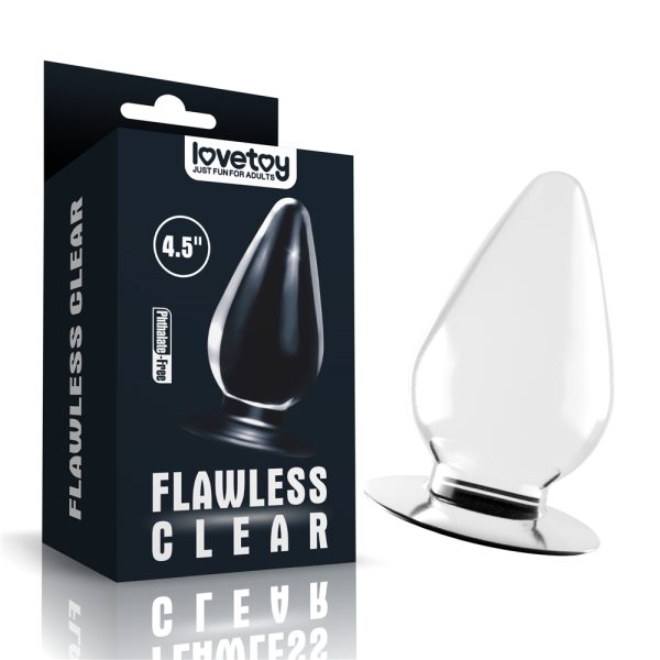 Plug Anal Transparente Flawless Clear 11,5 x 6 cm