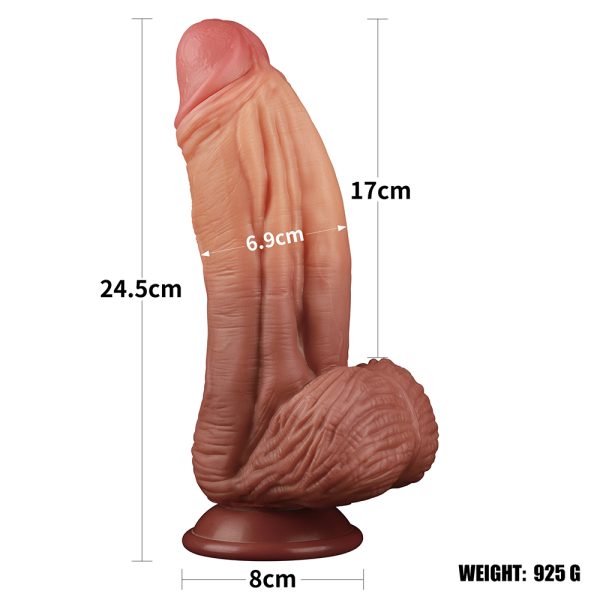 Consolador Nature Cock Doble Densidad 24 x 6,9 cm