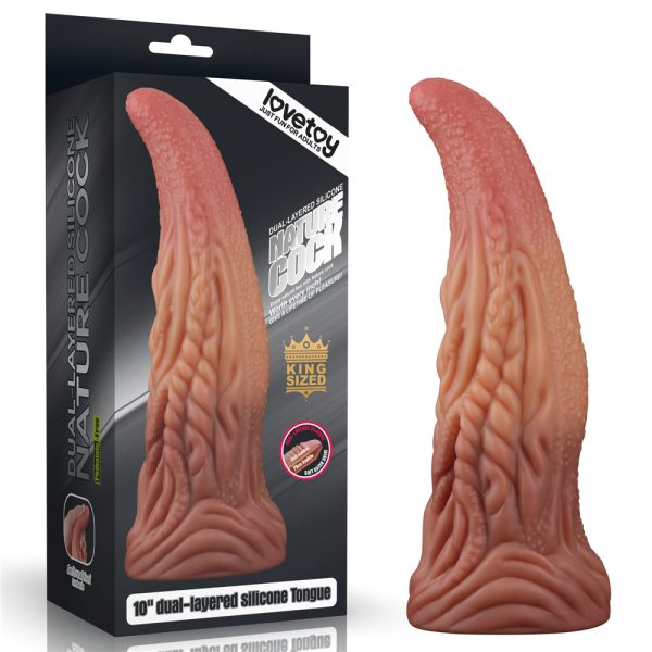 Consolador Nature Cock Doble Densidad Lengüeta 25 x 7,5 cm