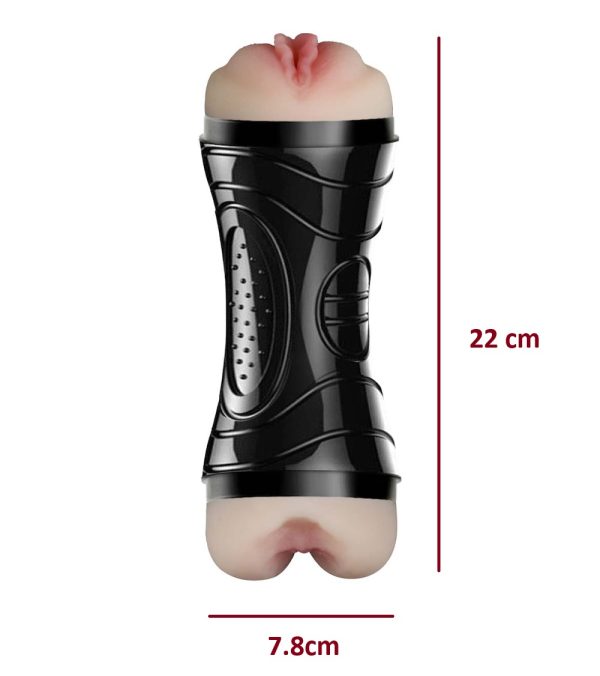 MA197A-UNICA-02.jpg Masturbador Ultra Realista doble entrada, Vagina y Ano