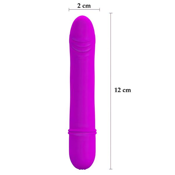 MV013-ROXO-07 Vibrador Beck 12 x 2 cm