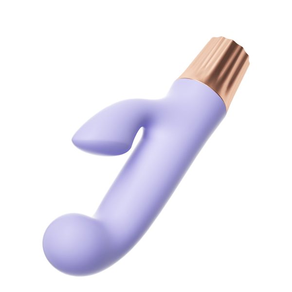 Mini Vibrador "Happy" con estimulador de clítoris Recargable