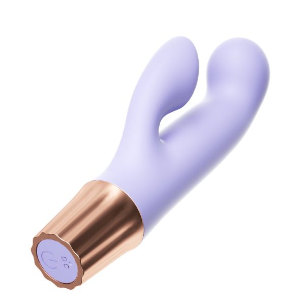 Mini Vibrador "Happy" con estimulador de clítoris Recargable
