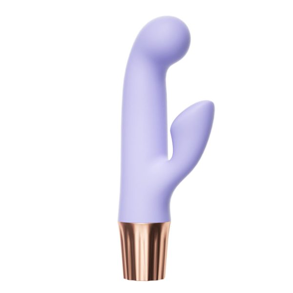 Mini Vibrador "Happy" con estimulador de clítoris Recargable