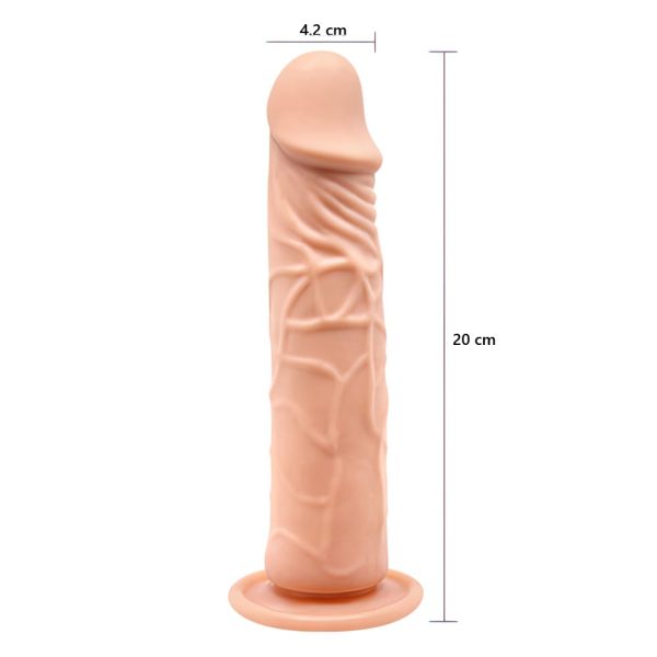 Dildo Consolador Macizo con Ventosa 20 x 3,9 cm