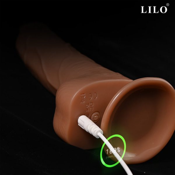 Consolador Vibrador Rotativo con control remoto, recargable USB