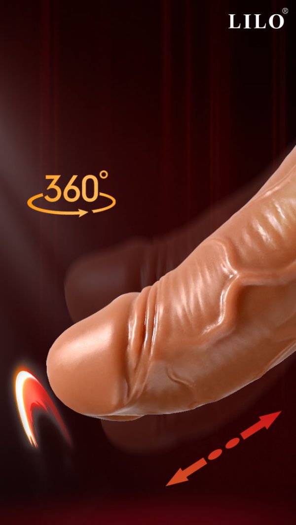Consolador Vibrador Rotativo con control remoto, recargable USB
