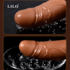 Consolador Vibrador Rotativo con control remoto, recargable USB