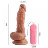 Dildo con Ventosa y Vibrador Multivelocidades