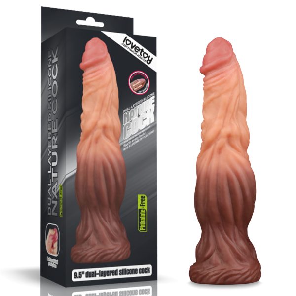 Consolador Dildo Doble Densidad 24,5 cm WOLF