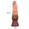 Consolador Dildo Doble Densidad 24,5 cm WOLF