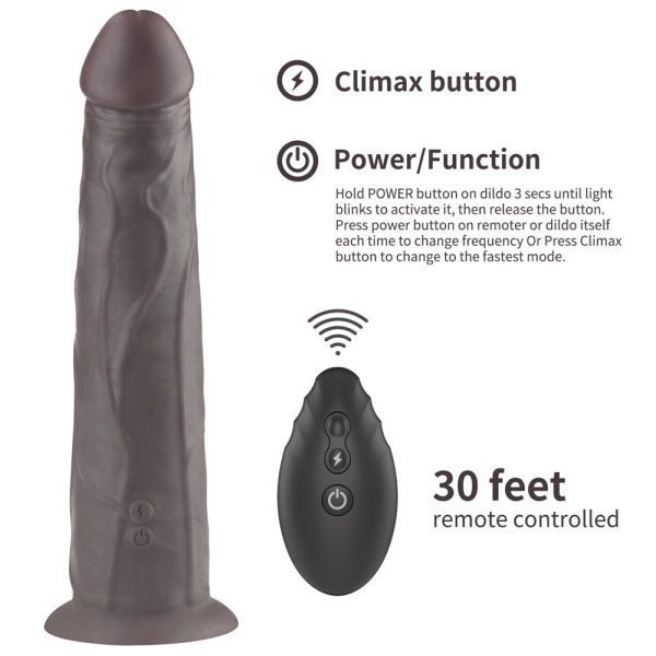 Dildo Nature Cock Recargable con Rotación y Vibracion