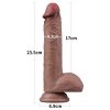 Consolador Realista Nature Cock de Silicona Doble Densidad 23,5 cm