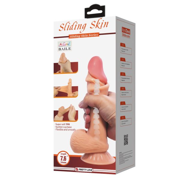 Dildo Realista Sliding Skin 19x4.2 cm