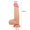 PE220B-BEGE-04.jpg Dildo Realista Vibrador con Piel Deslizante - Sliding Skin