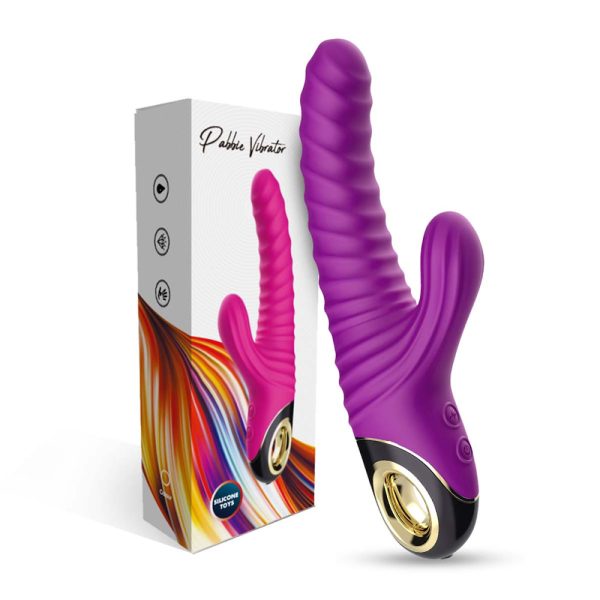 Vibrador Doble Estimulación Texturizado Recargable 9 Modos