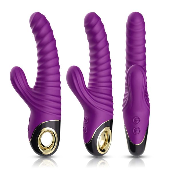 Vibrador Doble Estimulación Texturizado Recargable 9 Modos