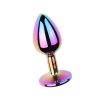 Plug anal metálico Multicolor con strass