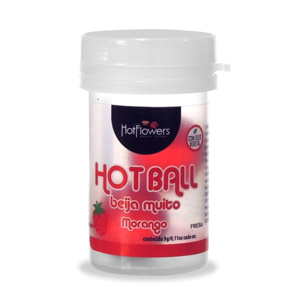 Bolitas explosivas con lubricante comestible, FRUTILLAS.