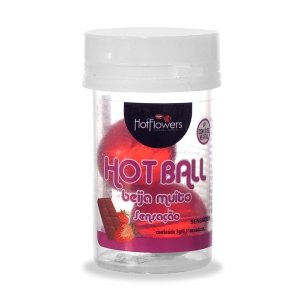 Bolitas explosivas con lubricante comestible, CHOCOLATE Y FRUTILLAS.