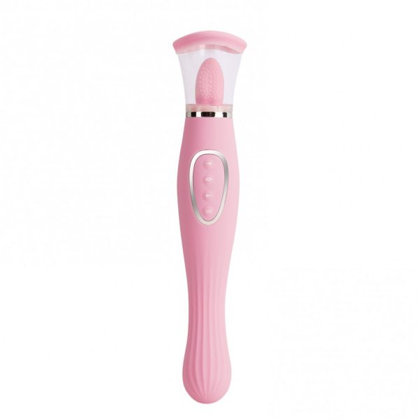 Bomba Vaginal con Lengua y Vibrador  3 en 1