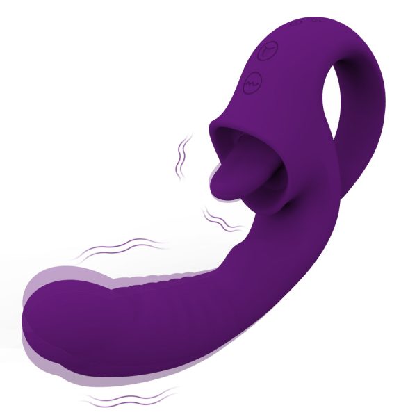 Vibrador 2 en 1 con Lengua