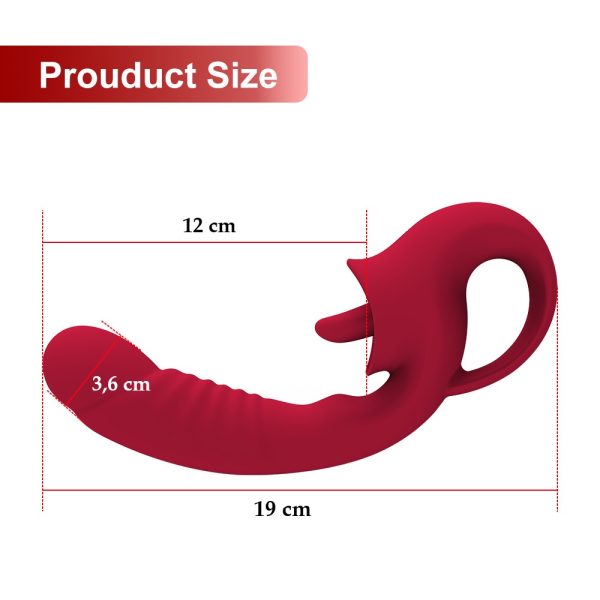 Vibrador 2 en 1 con Lengua