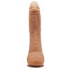Dildo curvo macizo con ventosa 28 x 5 cm