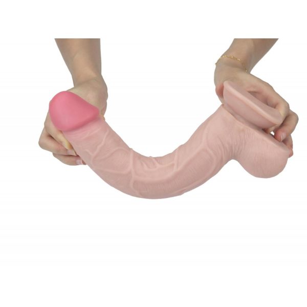 Real Skin dildo pellizcable con vertebra 28cm
