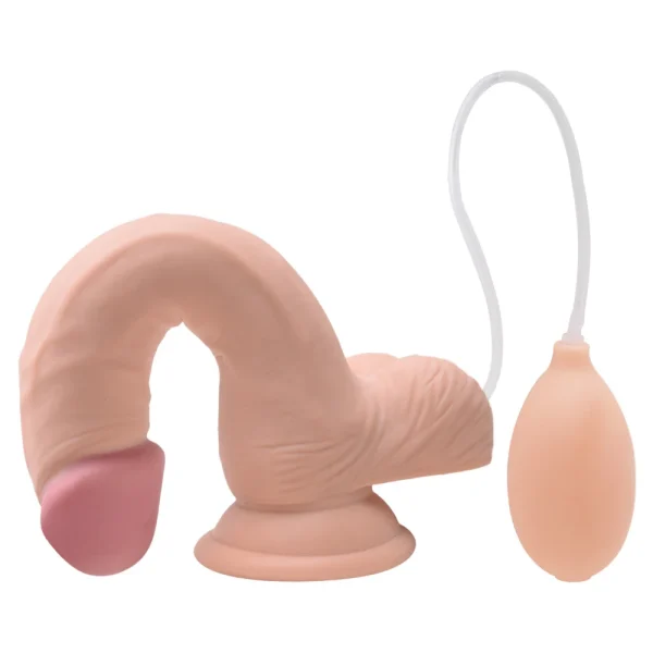 Dildo EYACULADOR con Ventosa 20,4 x 4,6 cm