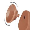 Consolador Flexible con Ventosa Pellizcable Sliding Skin 19,5 cm Brown