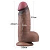 Consolador Nature Cock 24,6 x 7 cm Doble Densidad XXL